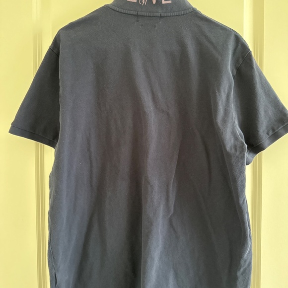 Vintage Ralph Lauren Pink Pony Polo in Navy - Picture 4 of 5